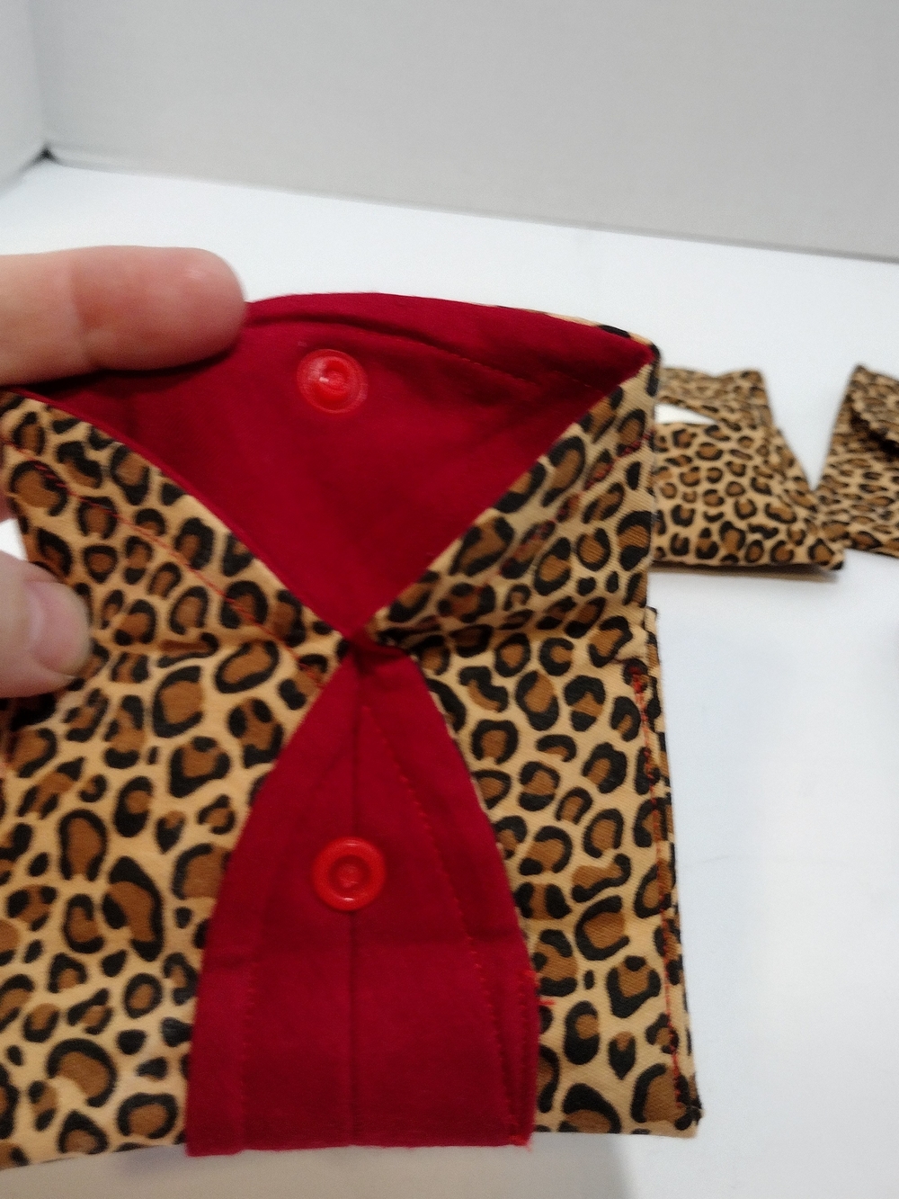 Handmade Leopard Print Fabric Pouch Set – 4 Pieces, Snap Closures - Picture 6 of 15